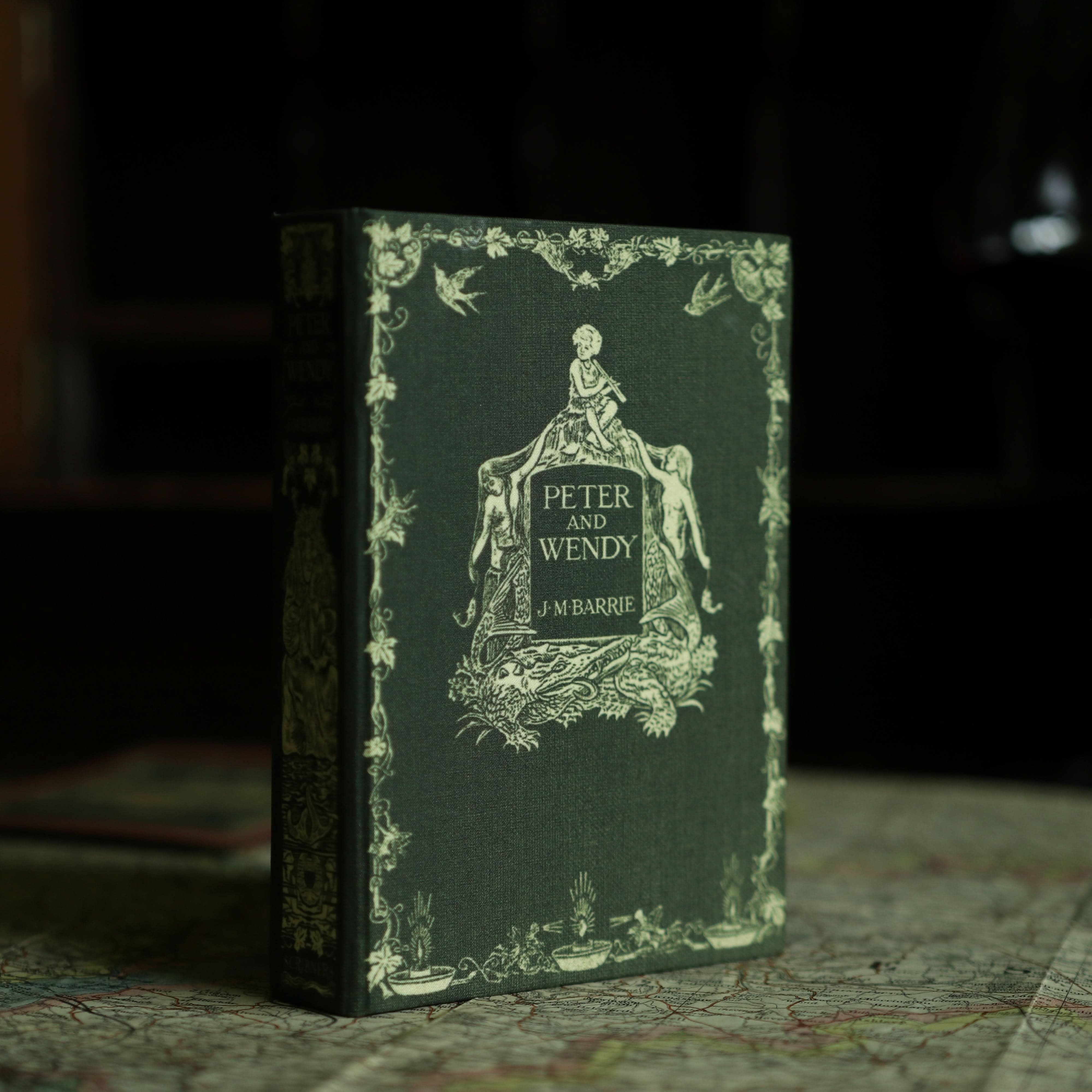 Image of 'Peter and Wendy' by J. M. Barrie 1911 Passport/Notebook Wallet - Novelbookstore.co
