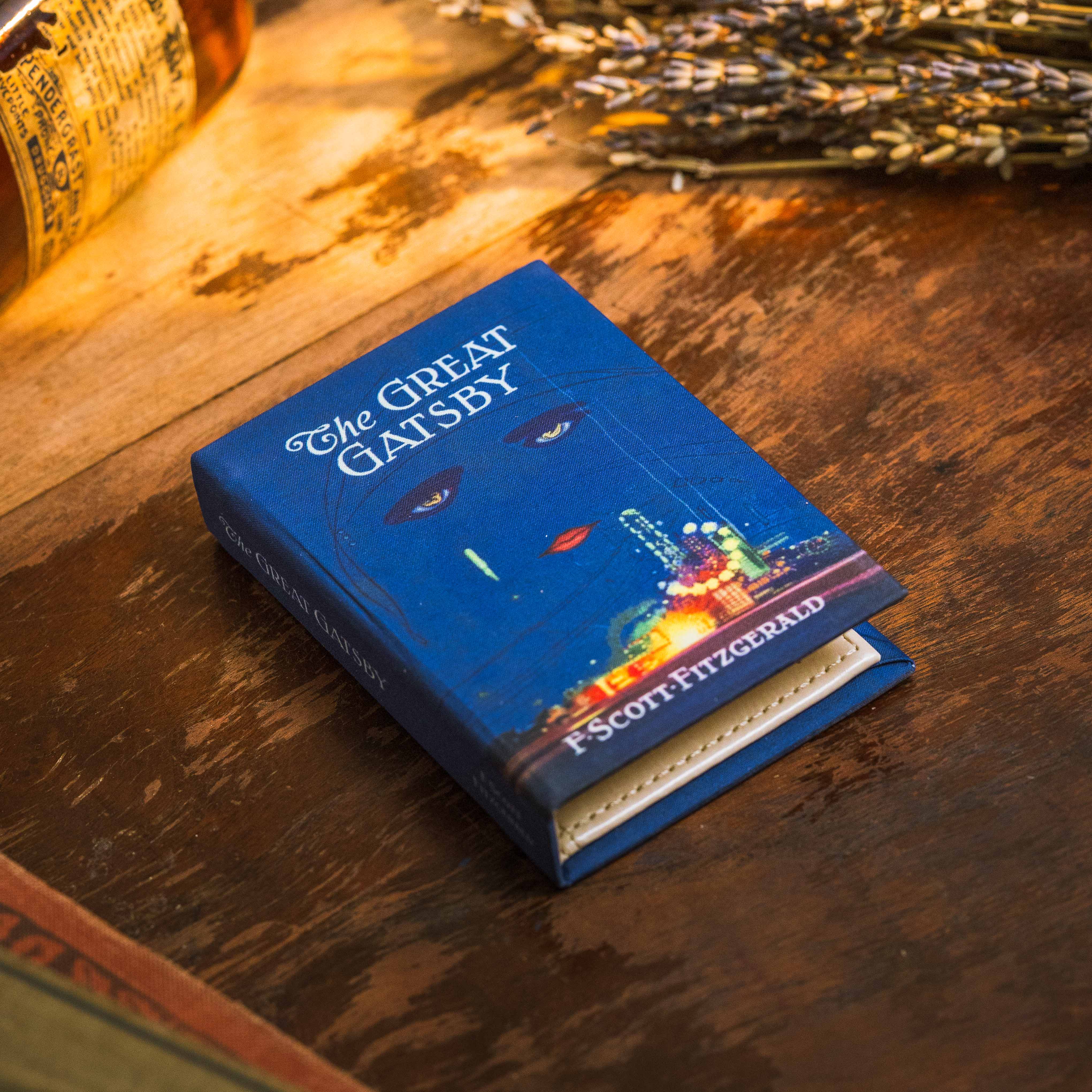 Image of The Great Gatsby by F. Scott Fitzgerald 1925 Book Wallet - Novelbookstore.co