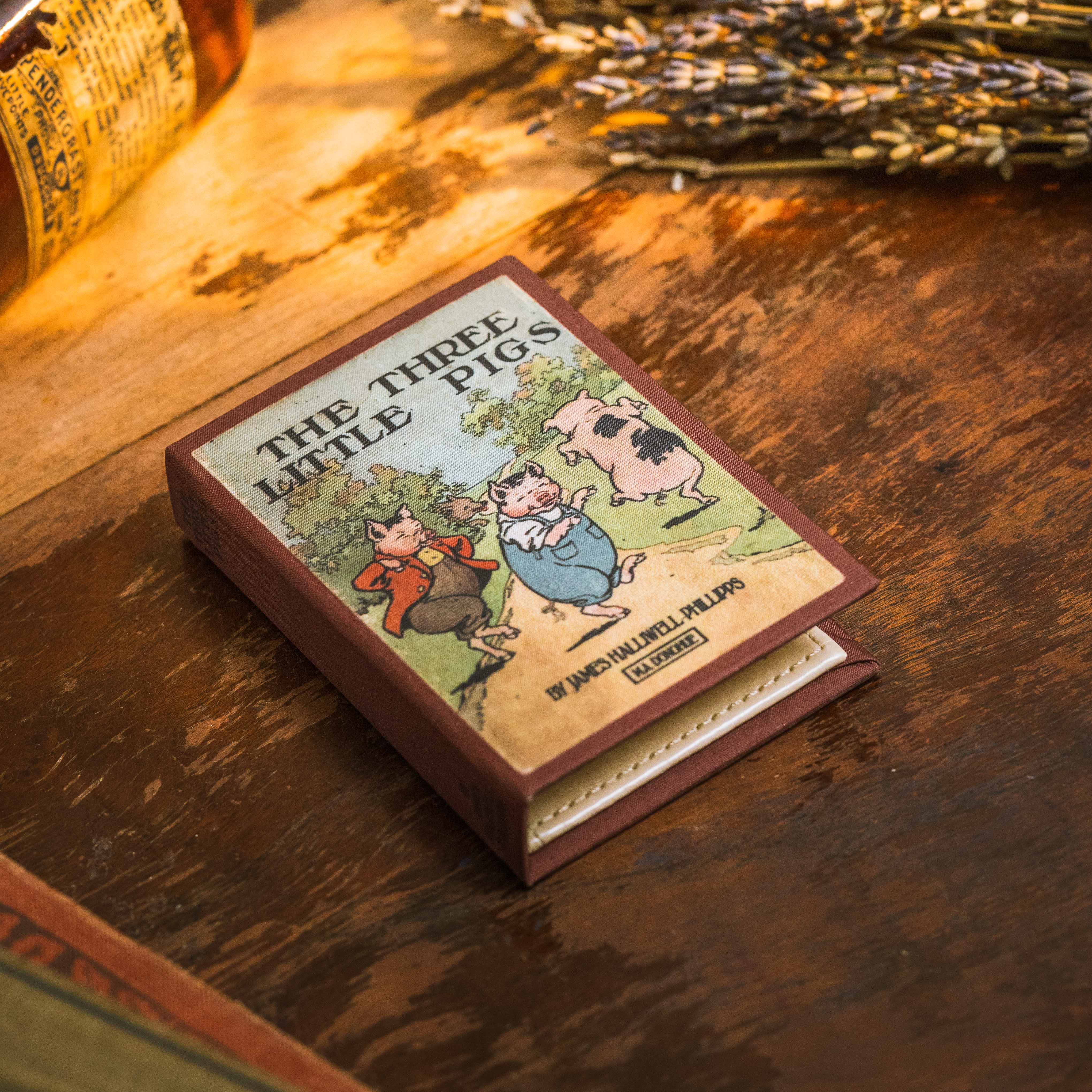 Image of The Three Little Pigs by James Halliwell-Phillipps 1886 Book Wallet - Novelbookstore.co
