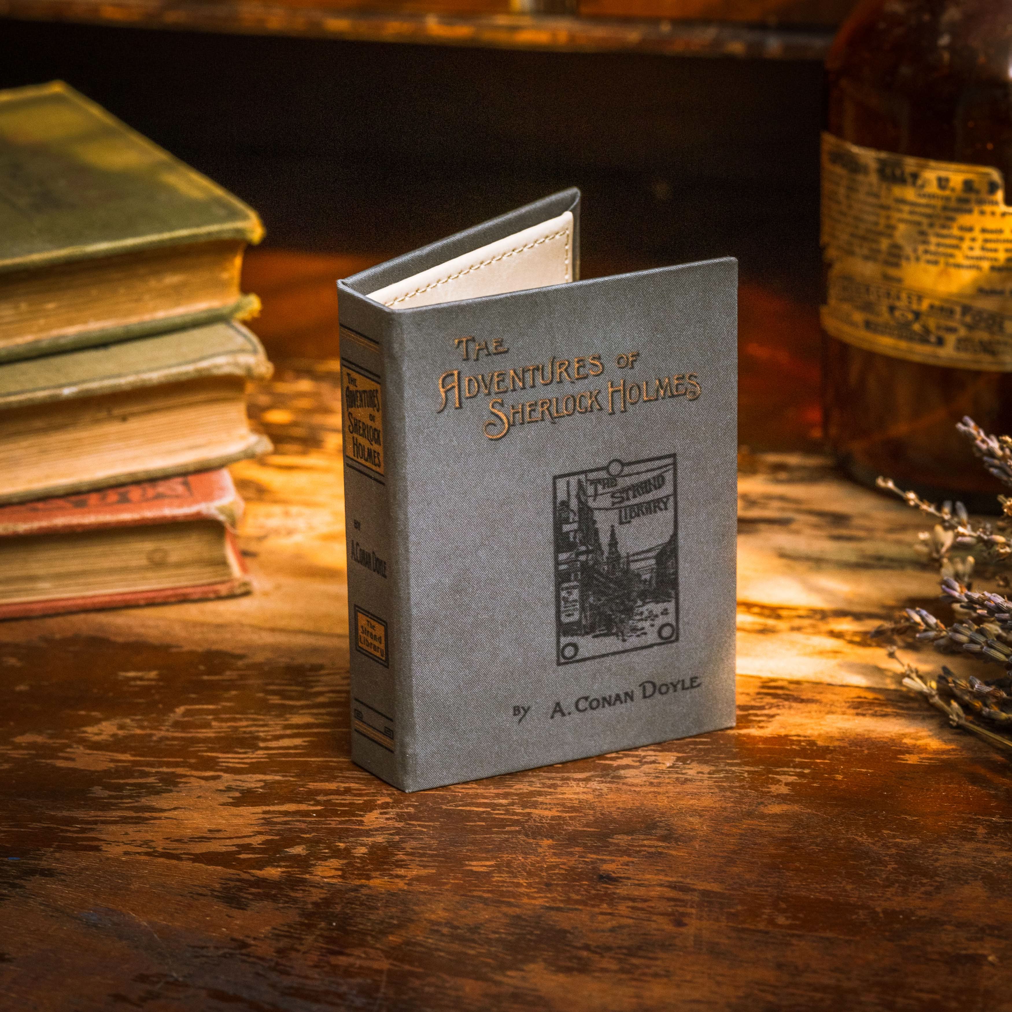 Image of The Adventures Sherlock Holmes by Arthur Conan Doyle 1892 Book Wallet - Novelbookstore.co