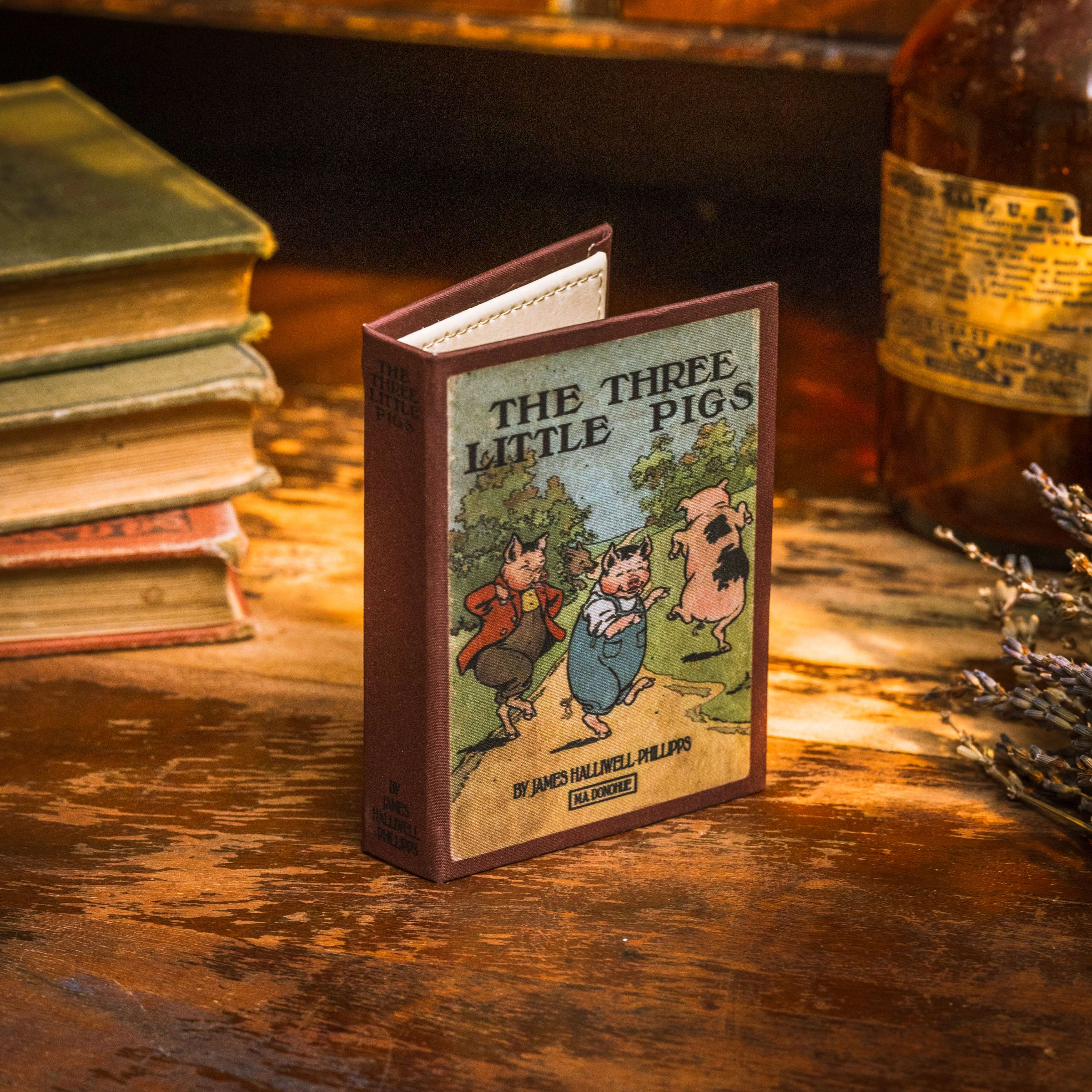 Image of The Three Little Pigs by James Halliwell-Phillipps 1886 Book Wallet - Novelbookstore.co