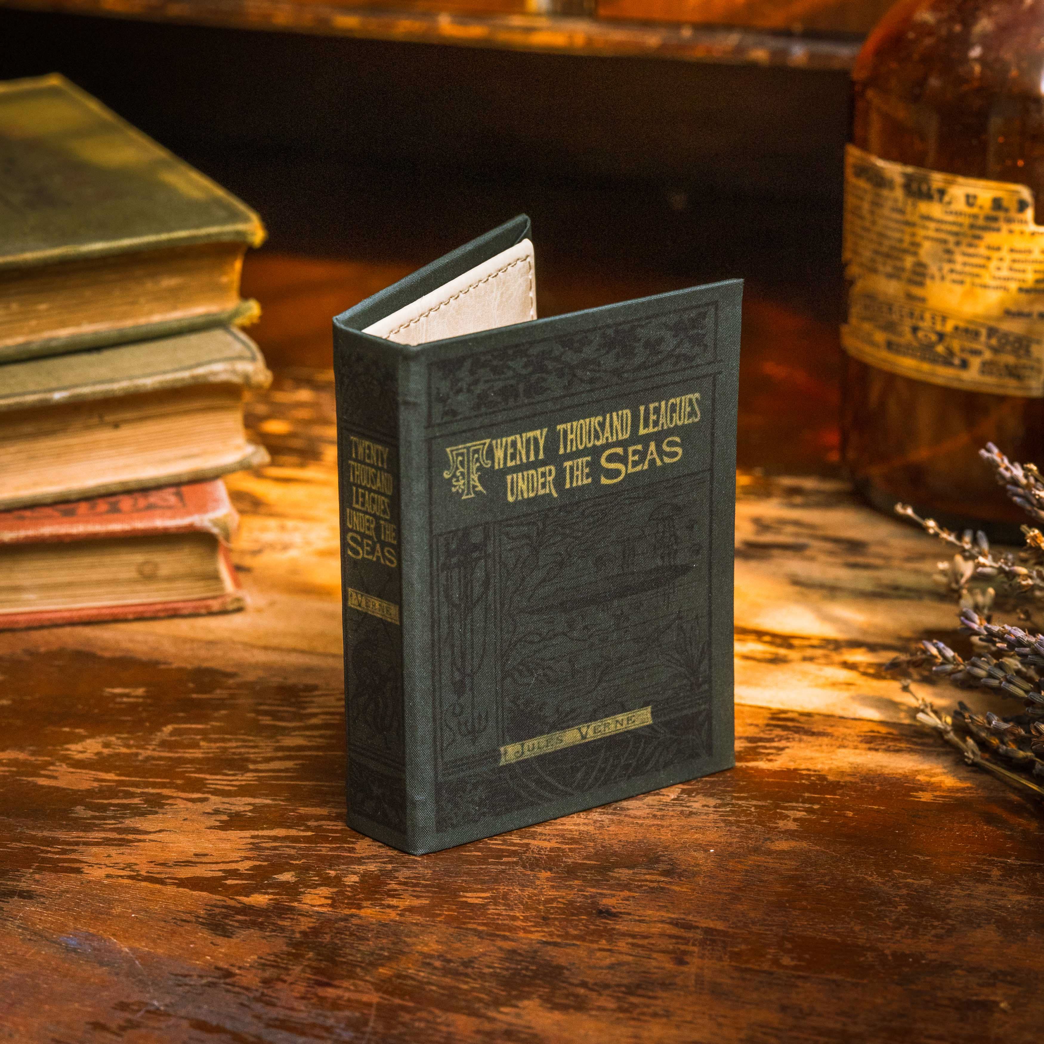 Image of Twenty Thousand Leagues Under the Seas by Jules Verne 1870  Book Wallet - Novelbookstore.co