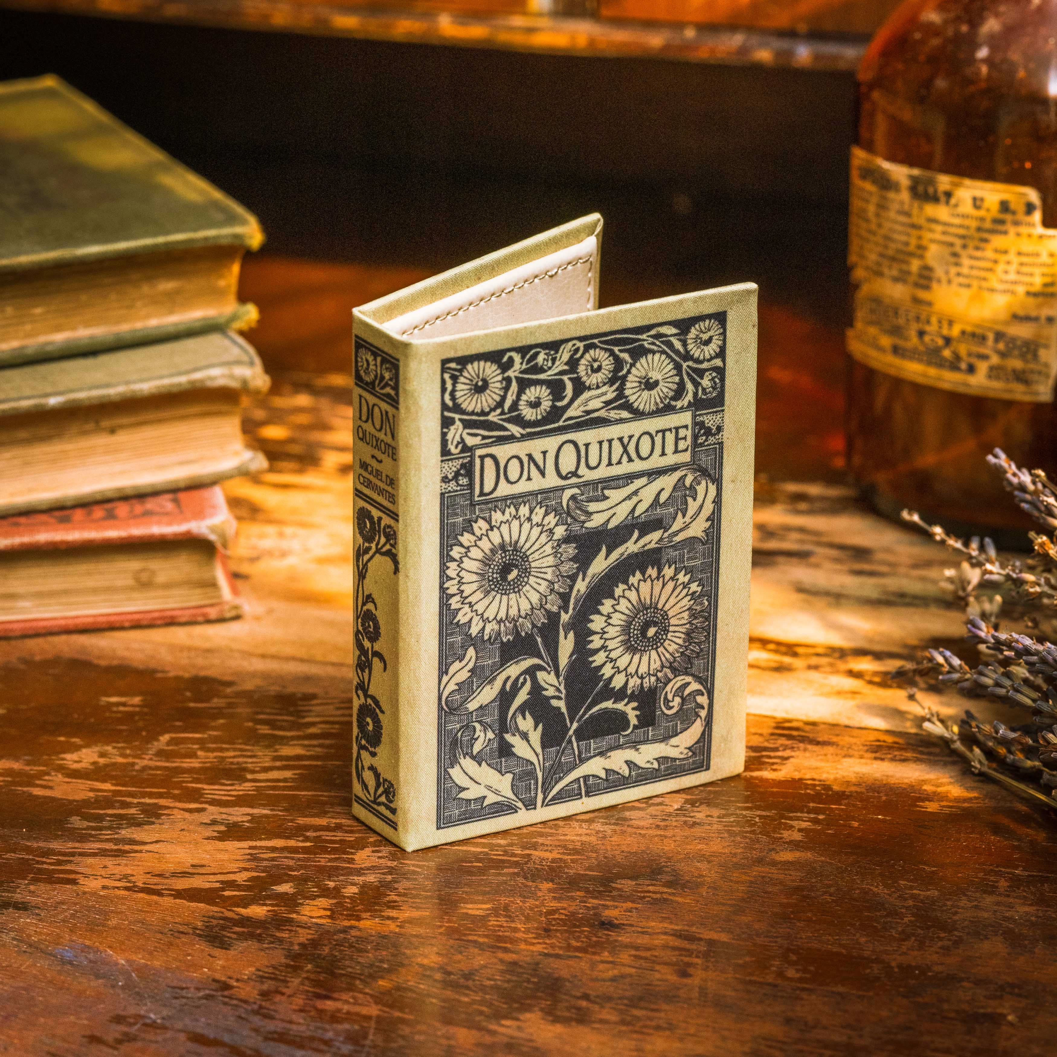 Image of Don Quixote by Miguel de Cervantes 1605 Book Wallet - Novelbookstore.co