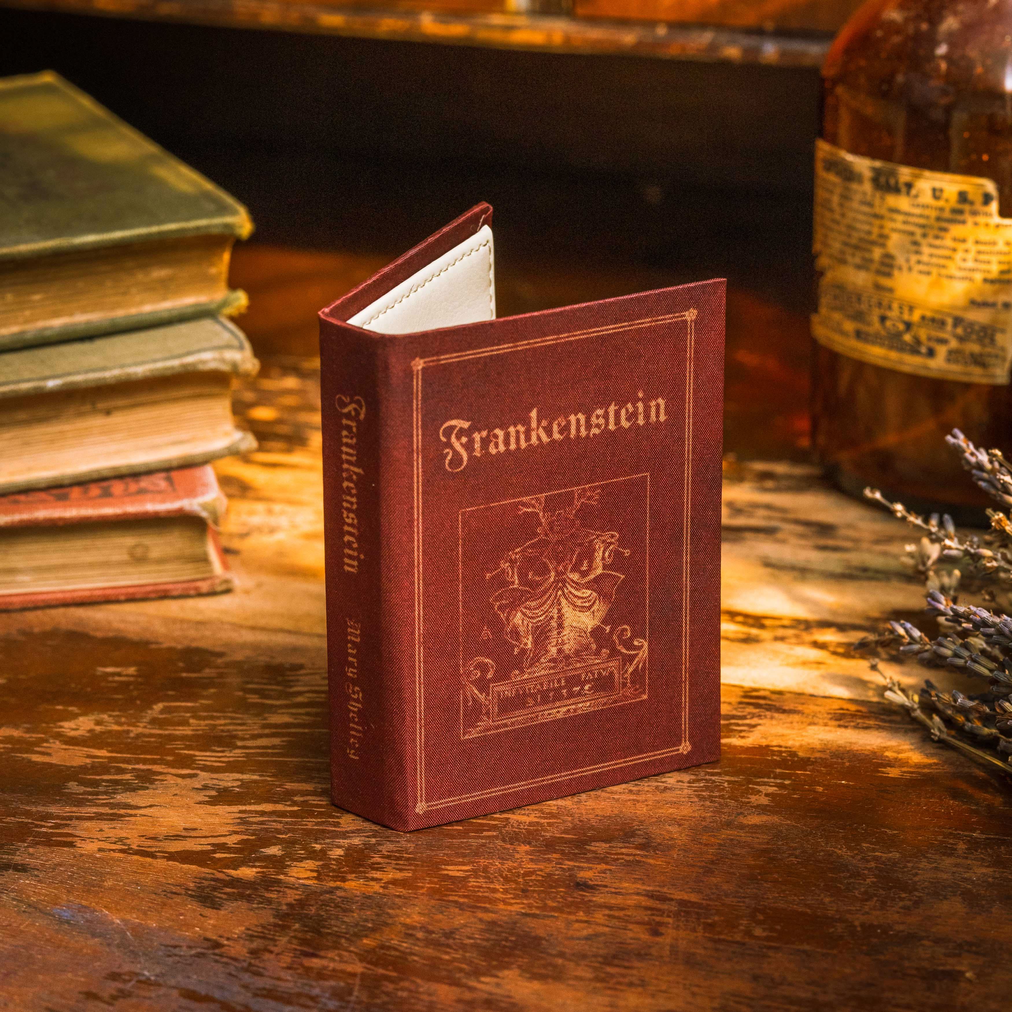 Image of Frankenstein by Mary Shelley 1818 Book Wallet - Novelbookstore.co