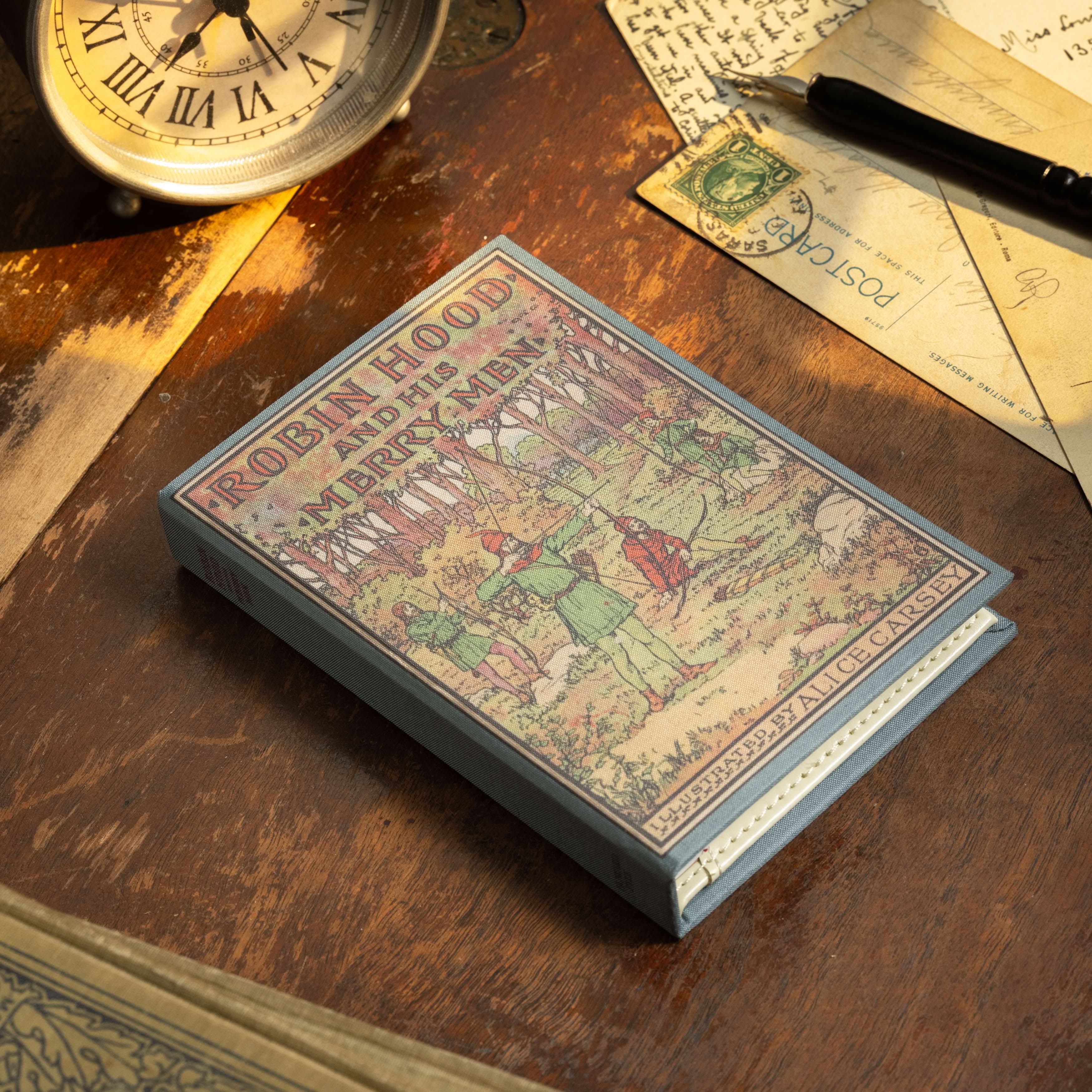 Image of 'Robin Hood & His Merry Men' by Howard Pyle 1883 Passport/Notebook Wallet - Novelbookstore.co