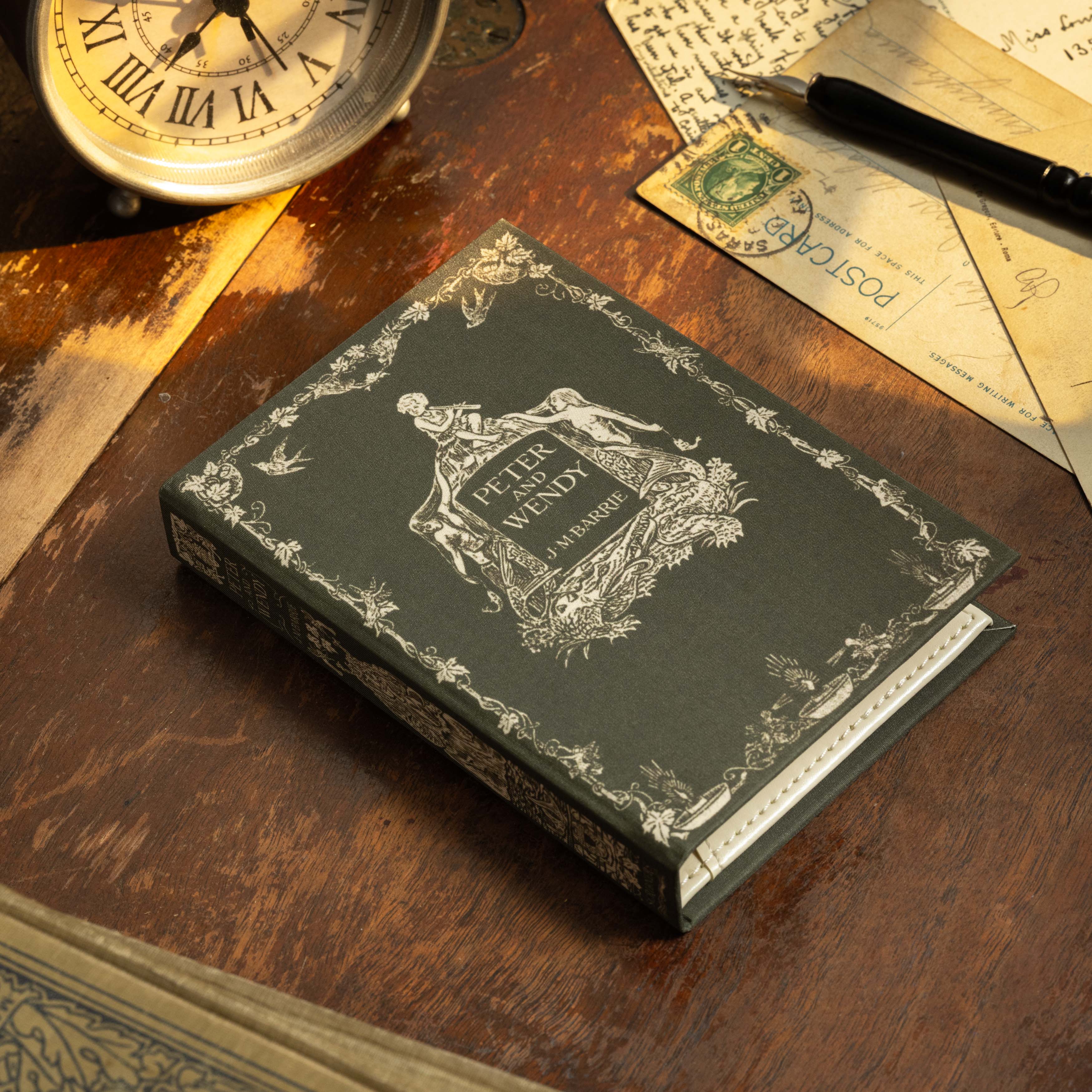 Image of 'Peter and Wendy' by J. M. Barrie 1911 Passport/Notebook Wallet - Novelbookstore.co