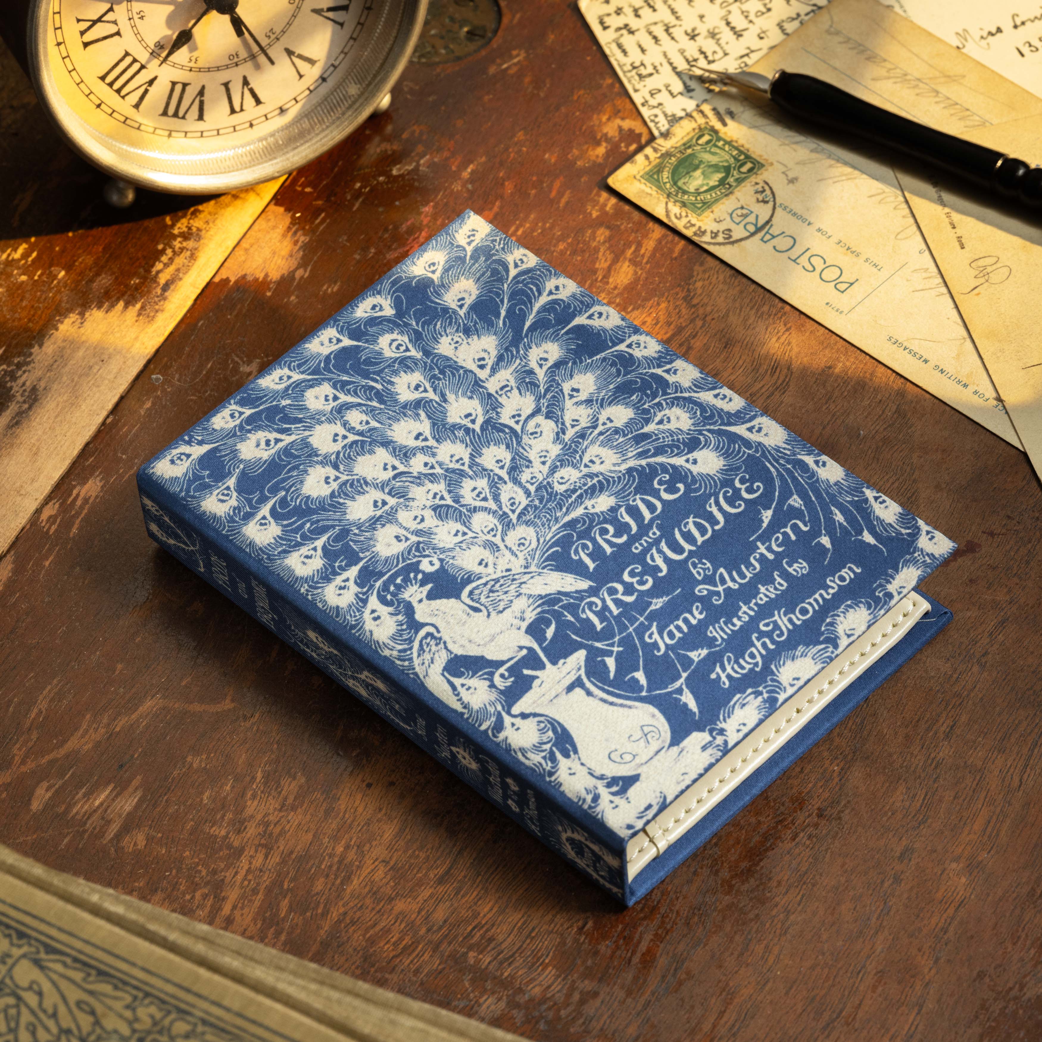 Image of 'Pride & Prejudice' (Peacock Edition) by Jane Austen 1813 Passport/Notebook Wallet - Novelbookstore.co