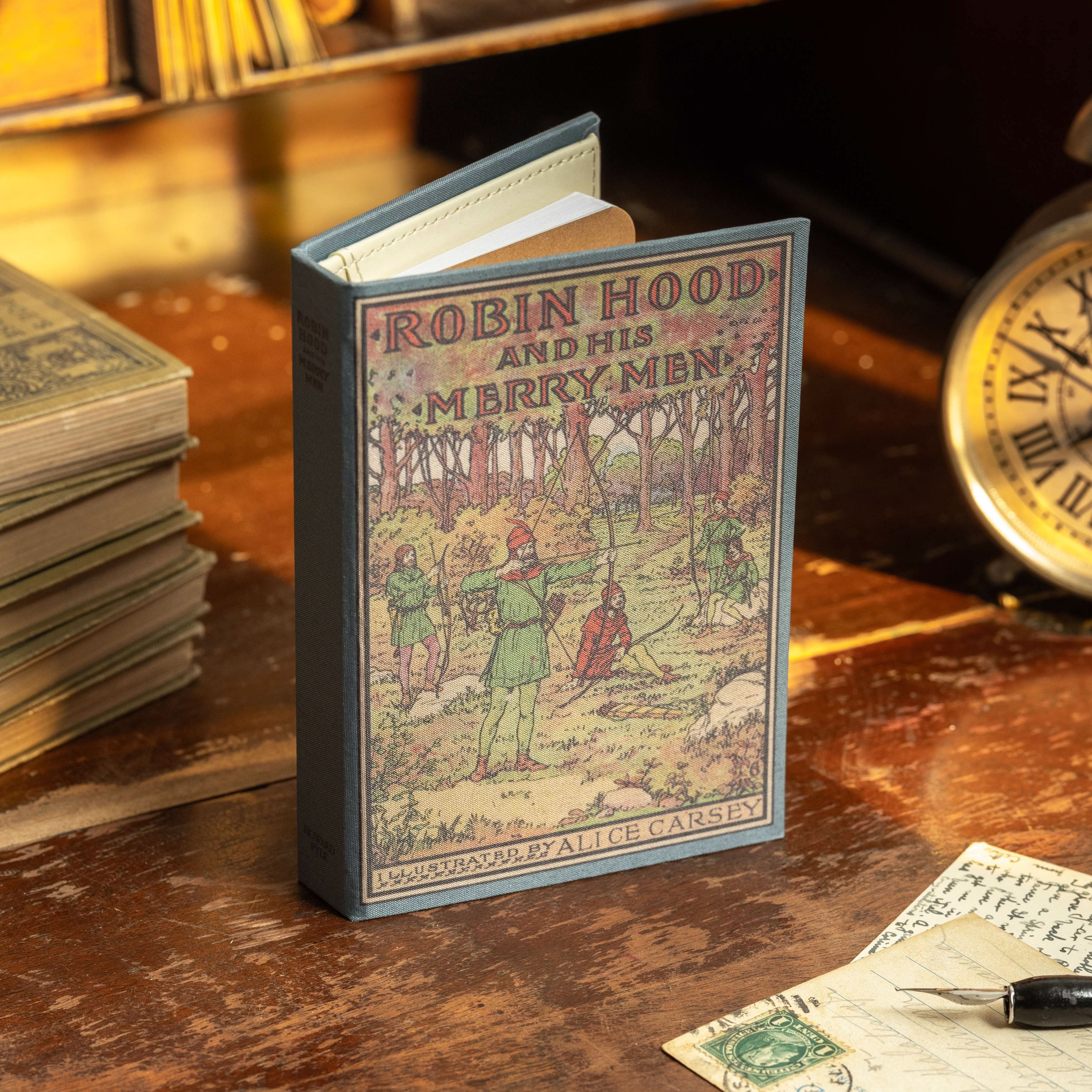 Image of 'Robin Hood & His Merry Men' by Howard Pyle 1883 Passport/Notebook Wallet - Novelbookstore.co