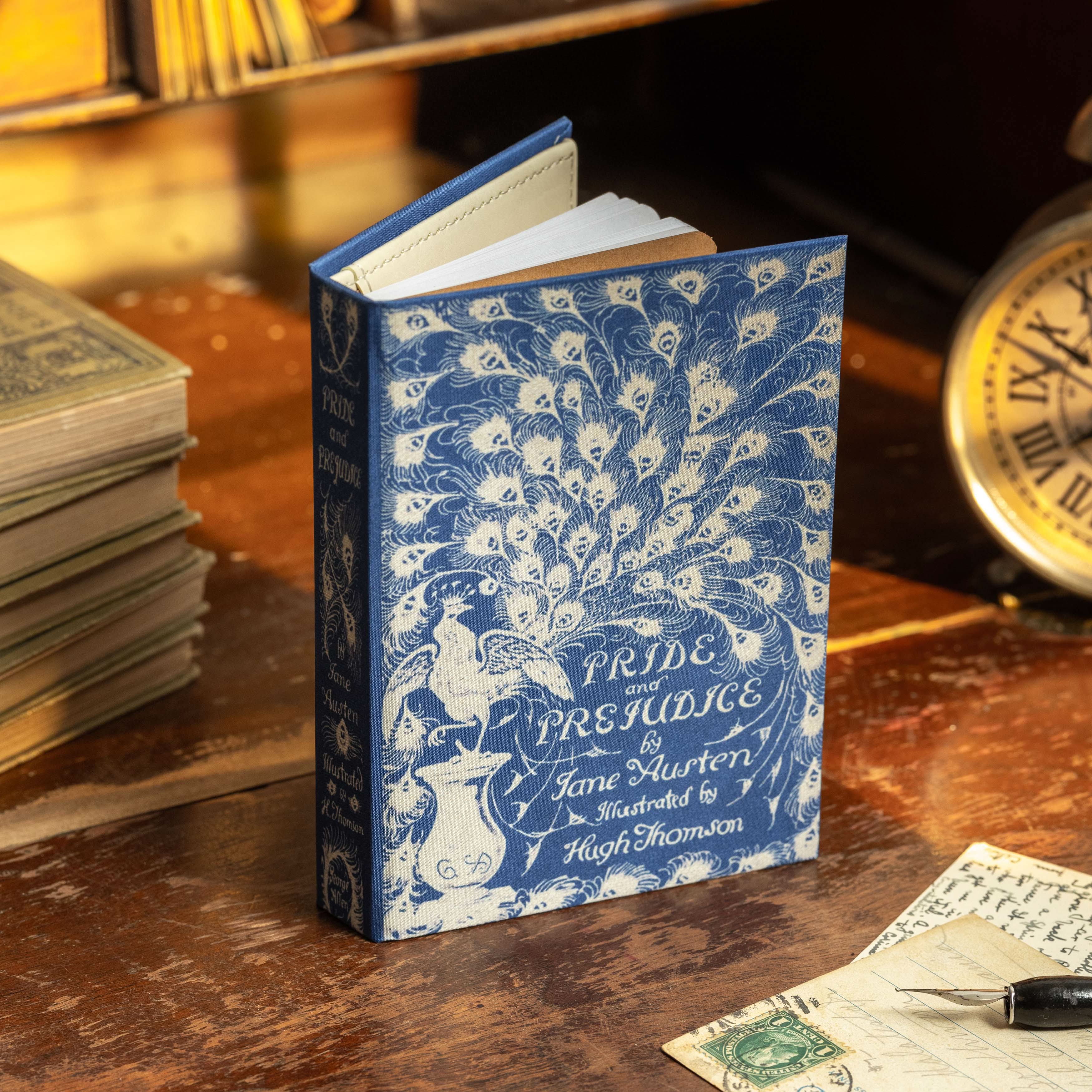 Image of 'Pride & Prejudice' (Peacock Edition) by Jane Austen 1813 Passport/Notebook Wallet - Novelbookstore.co