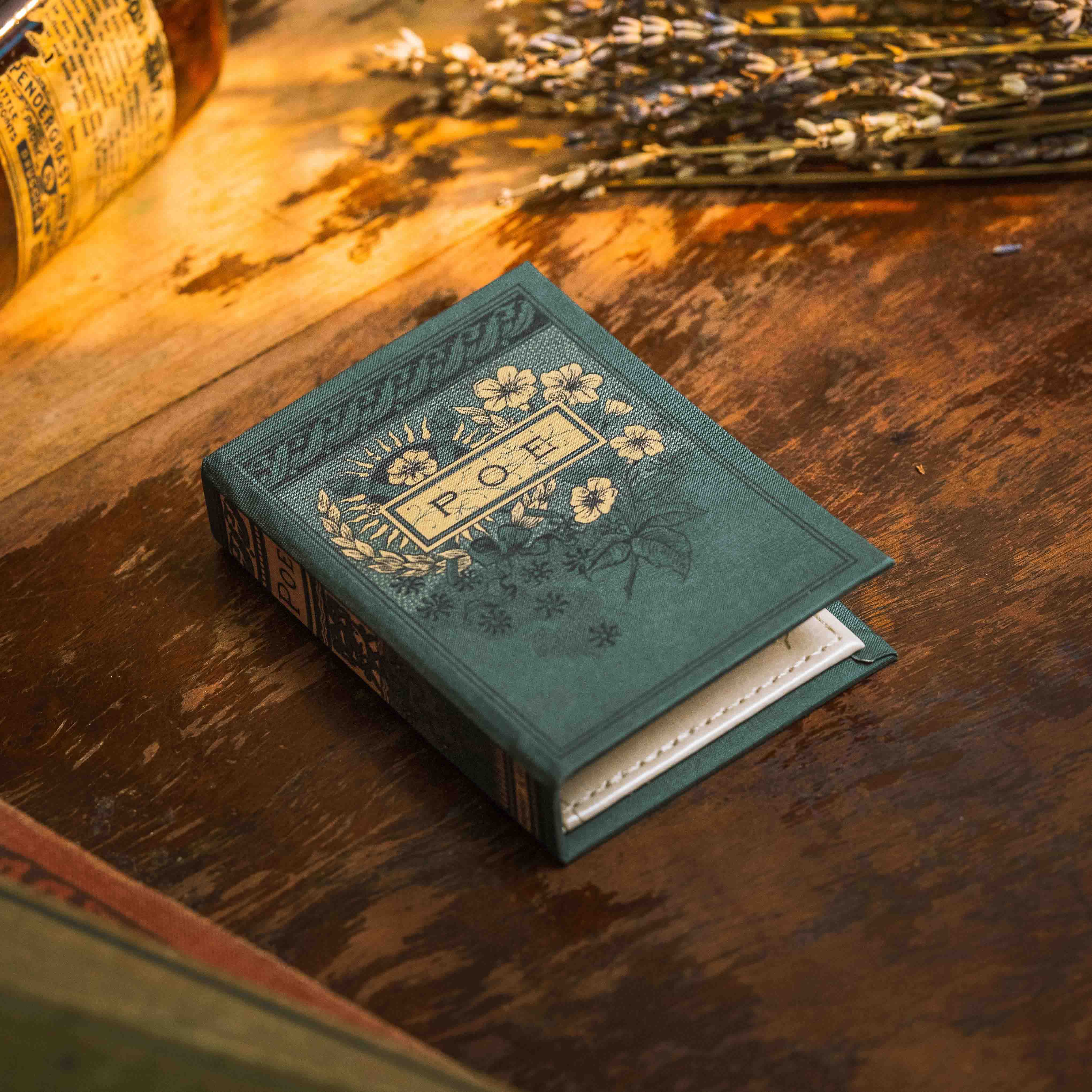 Image of (Atlantic Green)The Complete Poetical Works of Edgar Allan Poe 1884 Book Wallet - Novelbookstore.co