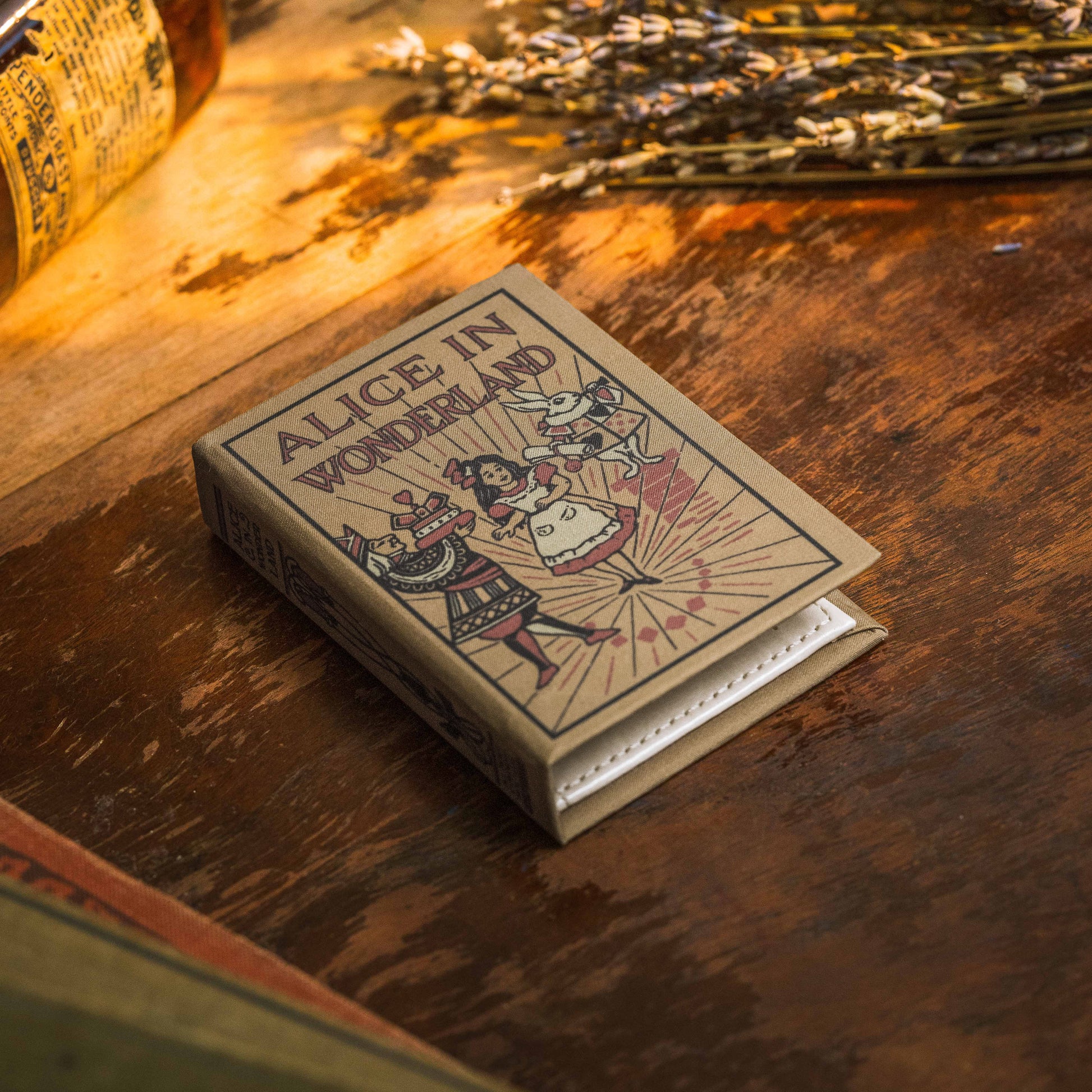 Alice in Wonderland Lewis Carroll 1865 Book Wallet - Novelbookstore.co