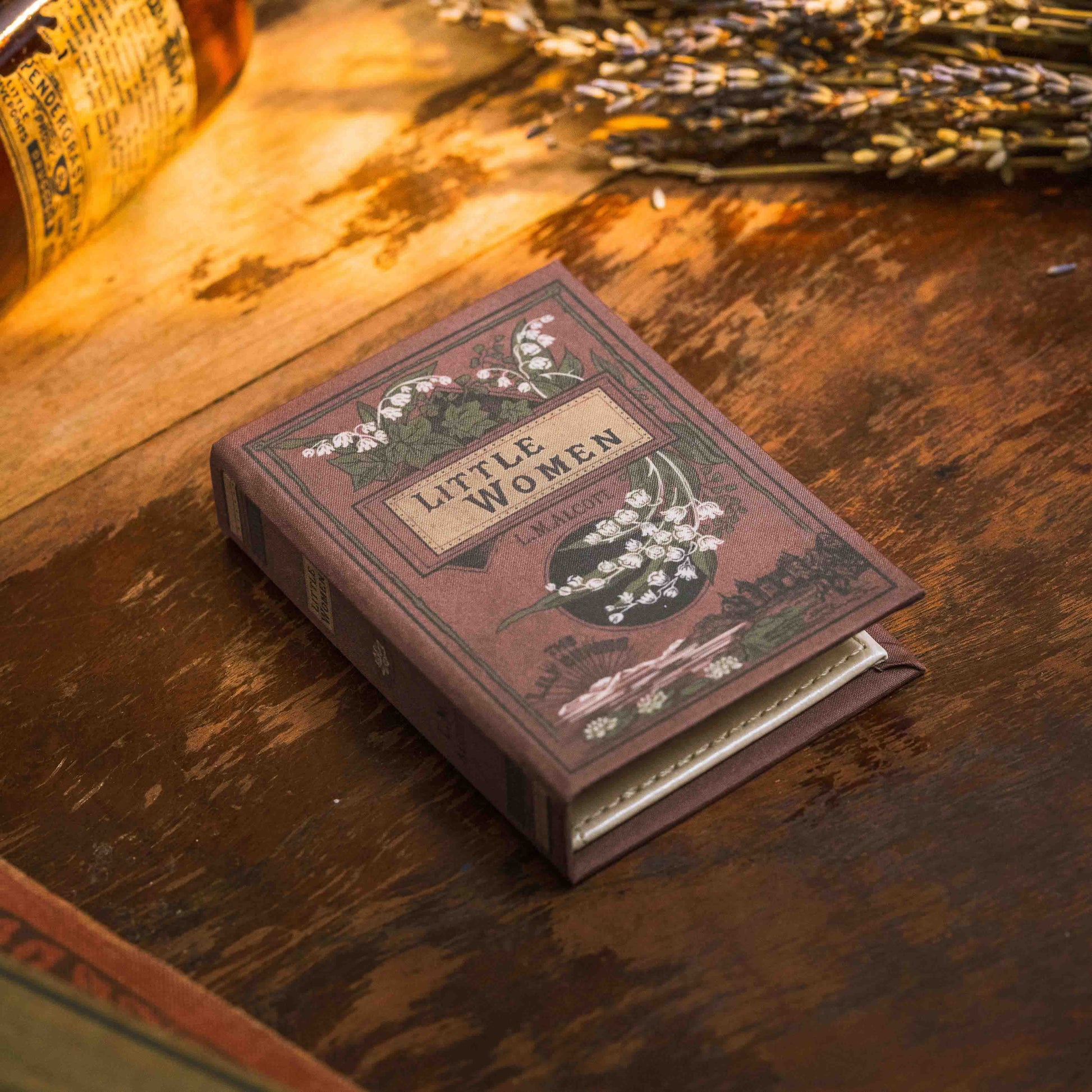 Little Women (Crimson) by Louisa May Alcott 1868 Book Wallet - Novelbookstore.co