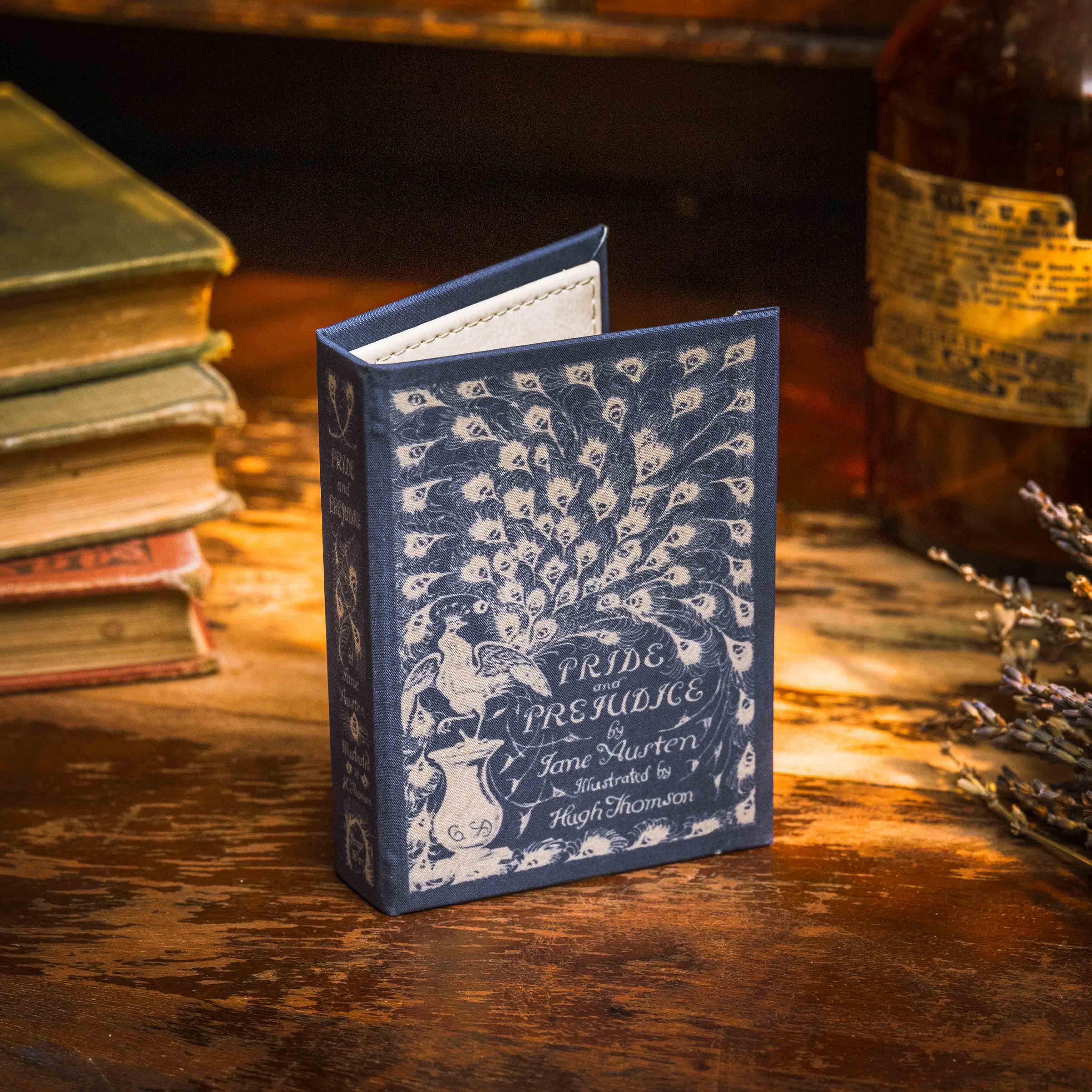 Image of (Peacock Edition) Pride & Prejudice by Jane Austen 1813 Book Wallet - Novelbookstore.co