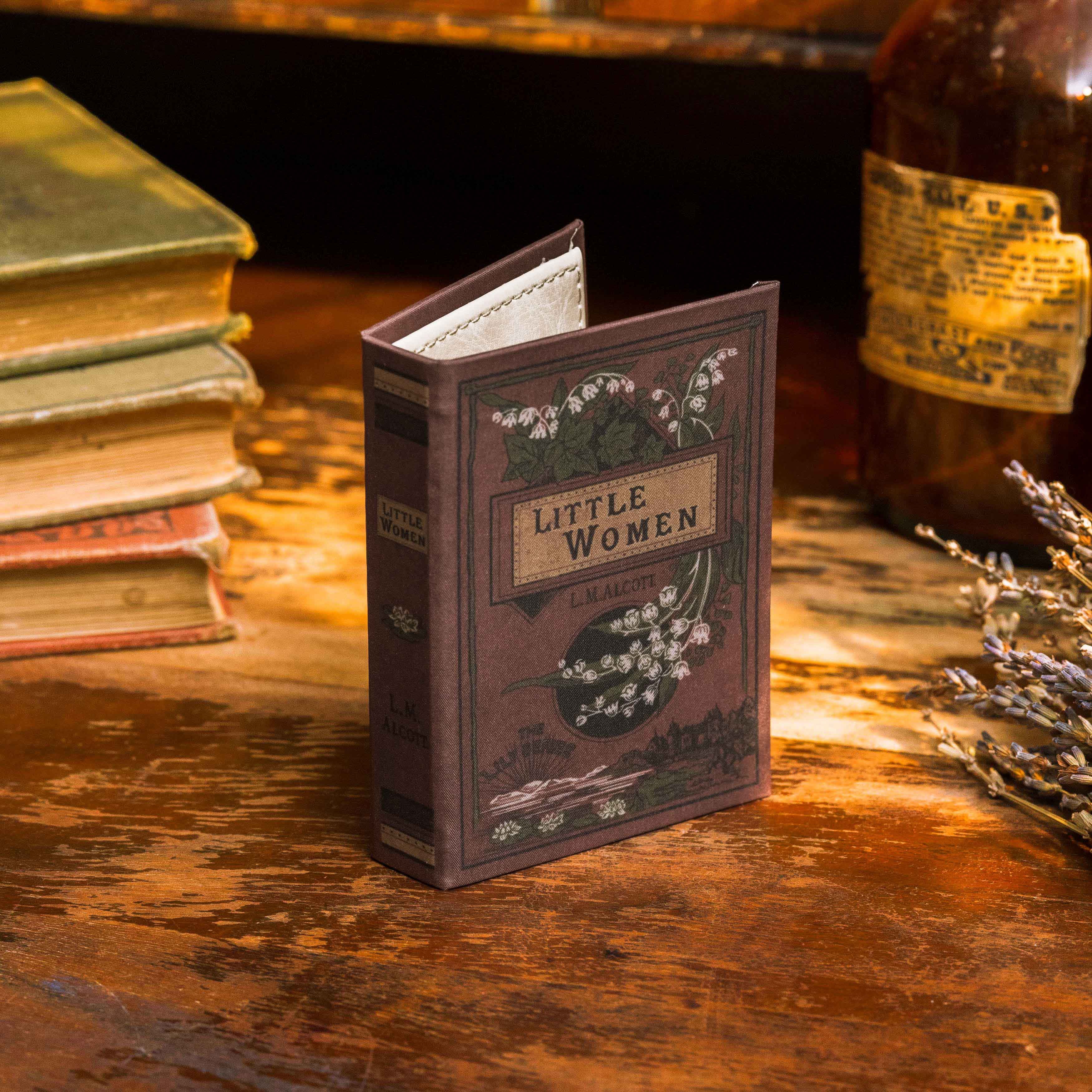 Image of Little Women (Crimson) by Louisa May Alcott 1868 Book Wallet - Novelbookstore.co