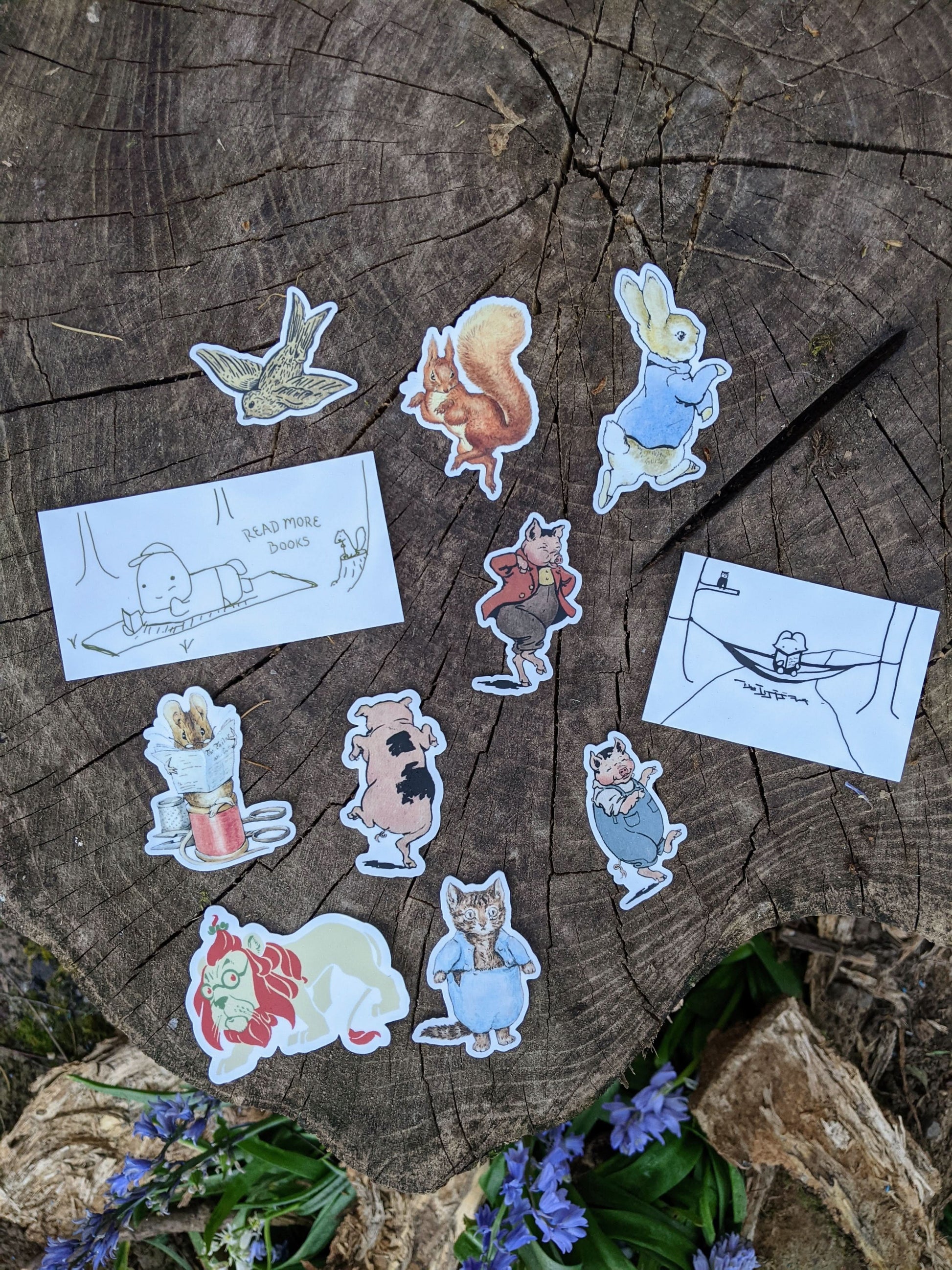 Sticker - Reading on Blanket - Novelbookstore.co
