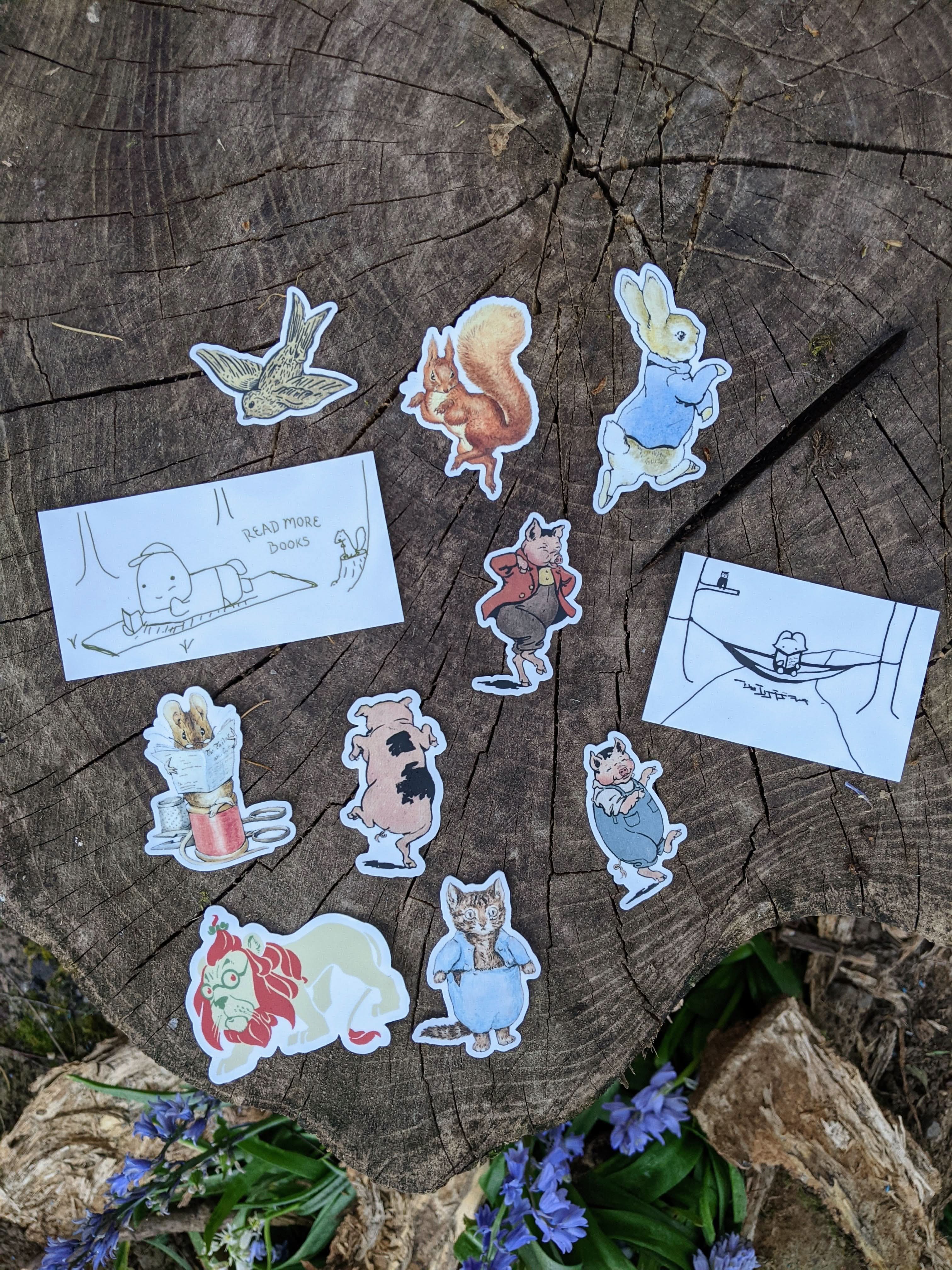 Image of Sticker - Hammock Reading Plumbis - Novelbookstore.co