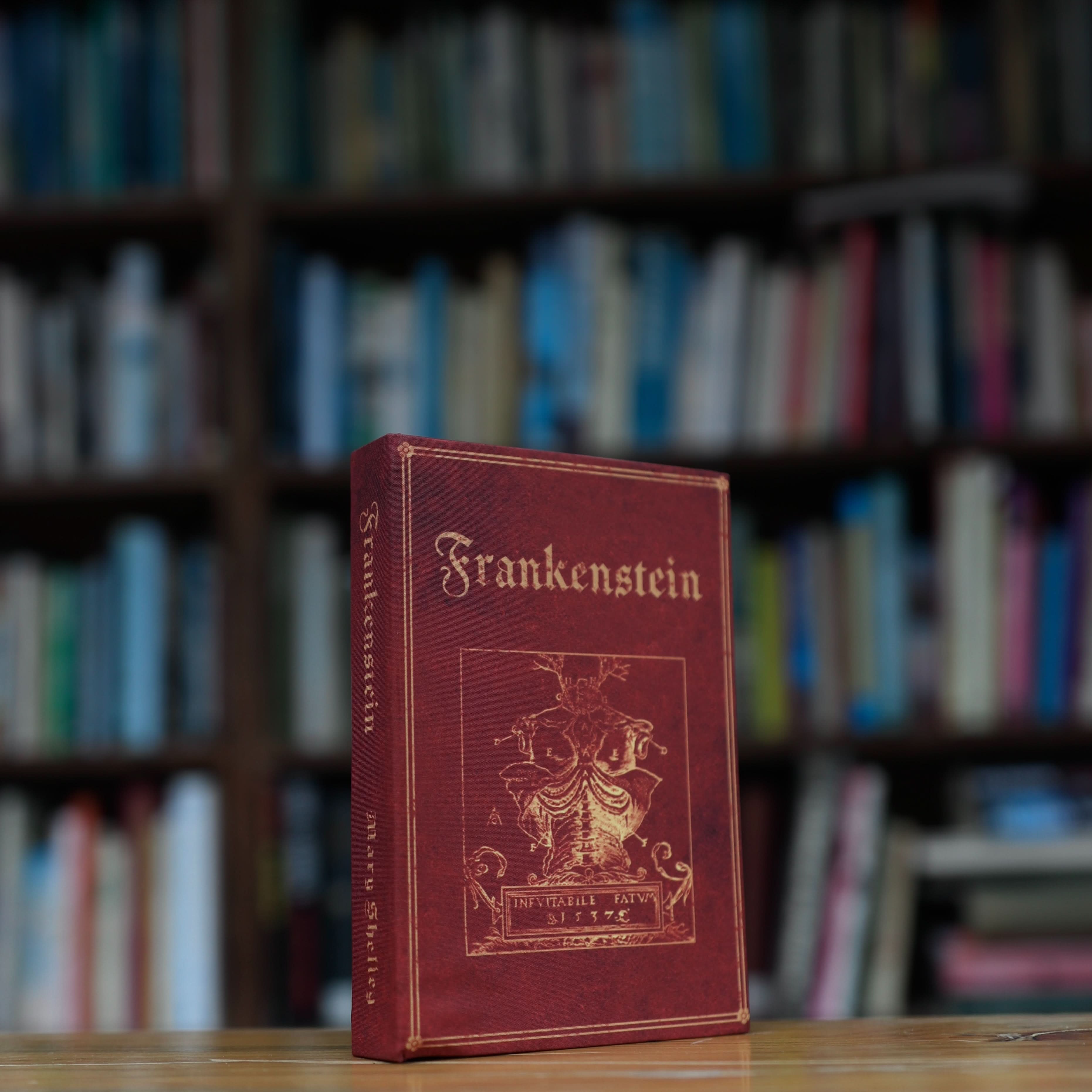 Image of 'Frankenstein' by Mary Shelley 1818 Passport/Notebook Wallet - Novelbookstore.co