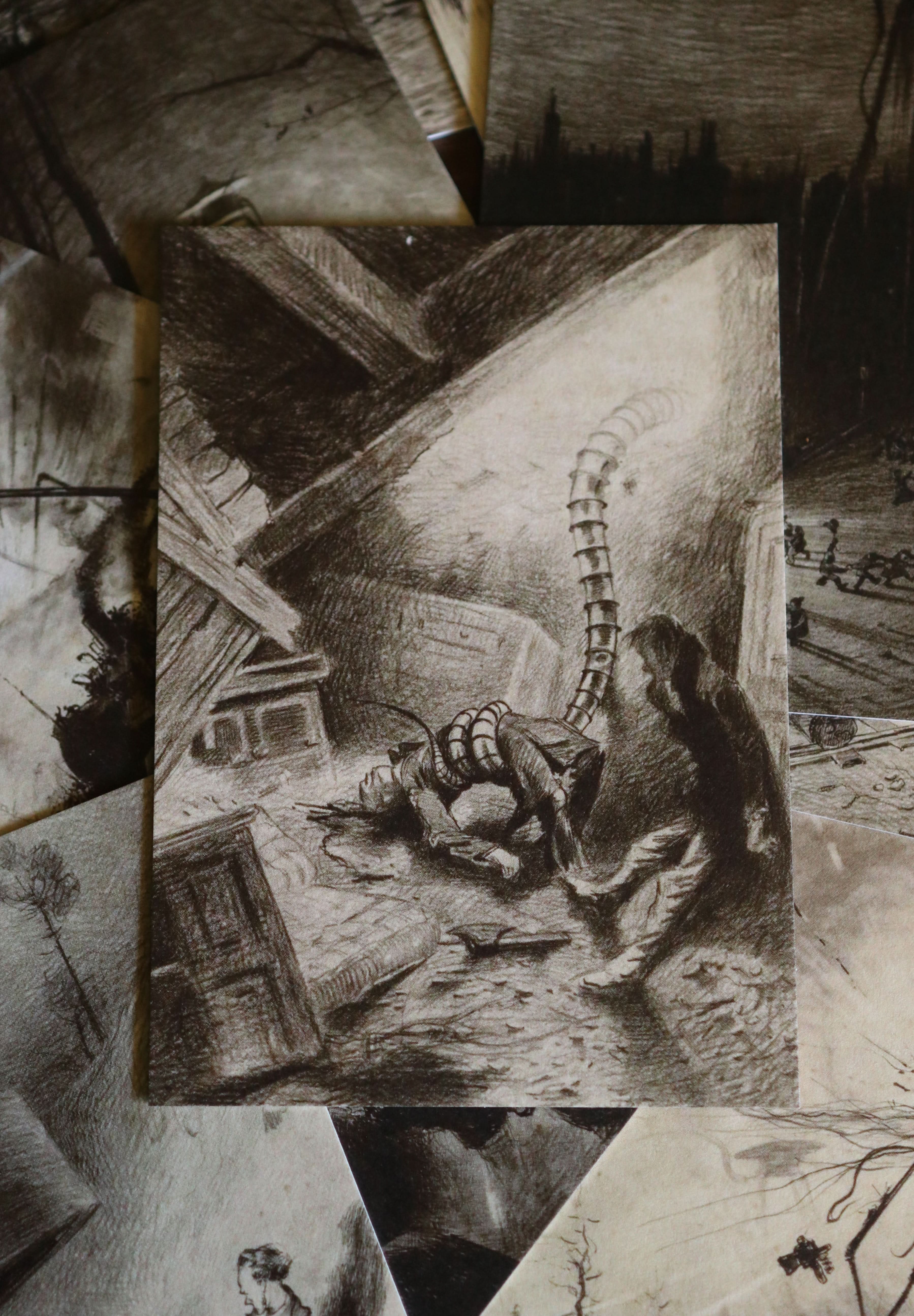 Image of The War of the Worlds Collection - Notecard / Stationery / Art - 10 Count. - Novelbookstore.co