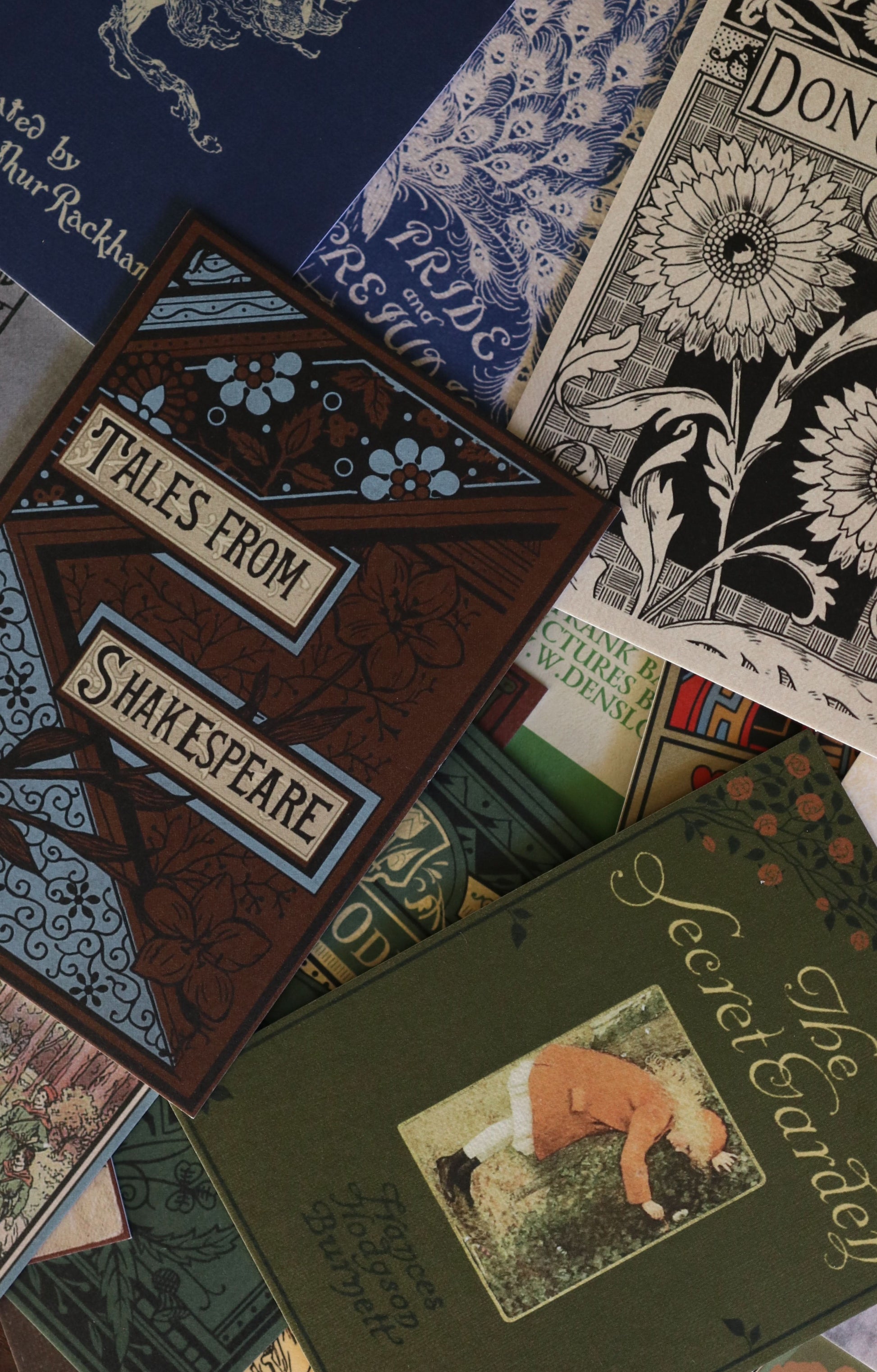 The Book Cover Collection -  Notecards / Stationery / Art - 10 Count. - Novelbookstore.co