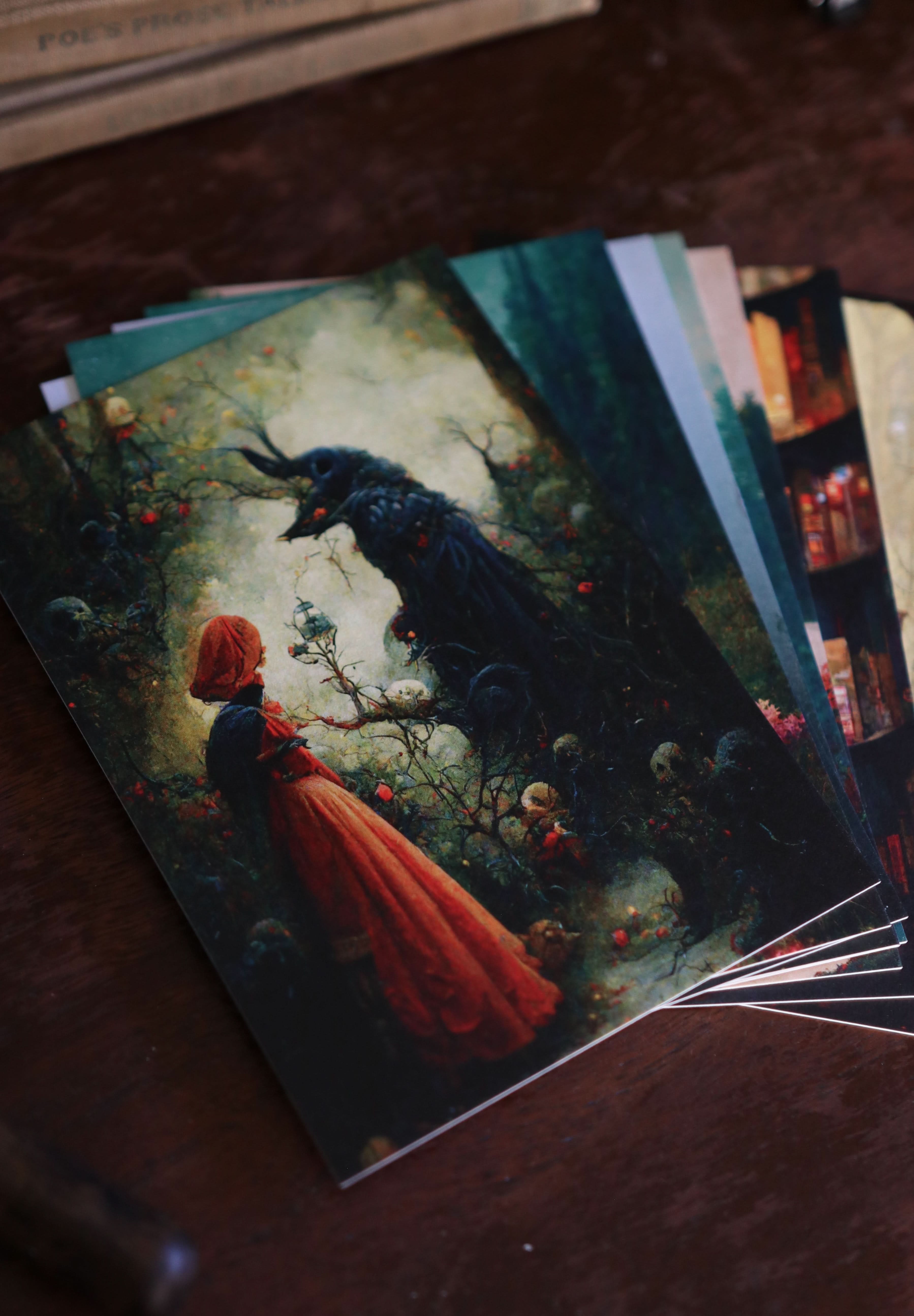 Image of The Cottage/Library Collection - Notecard / Stationery / Art - 10 Count. - Novelbookstore.co