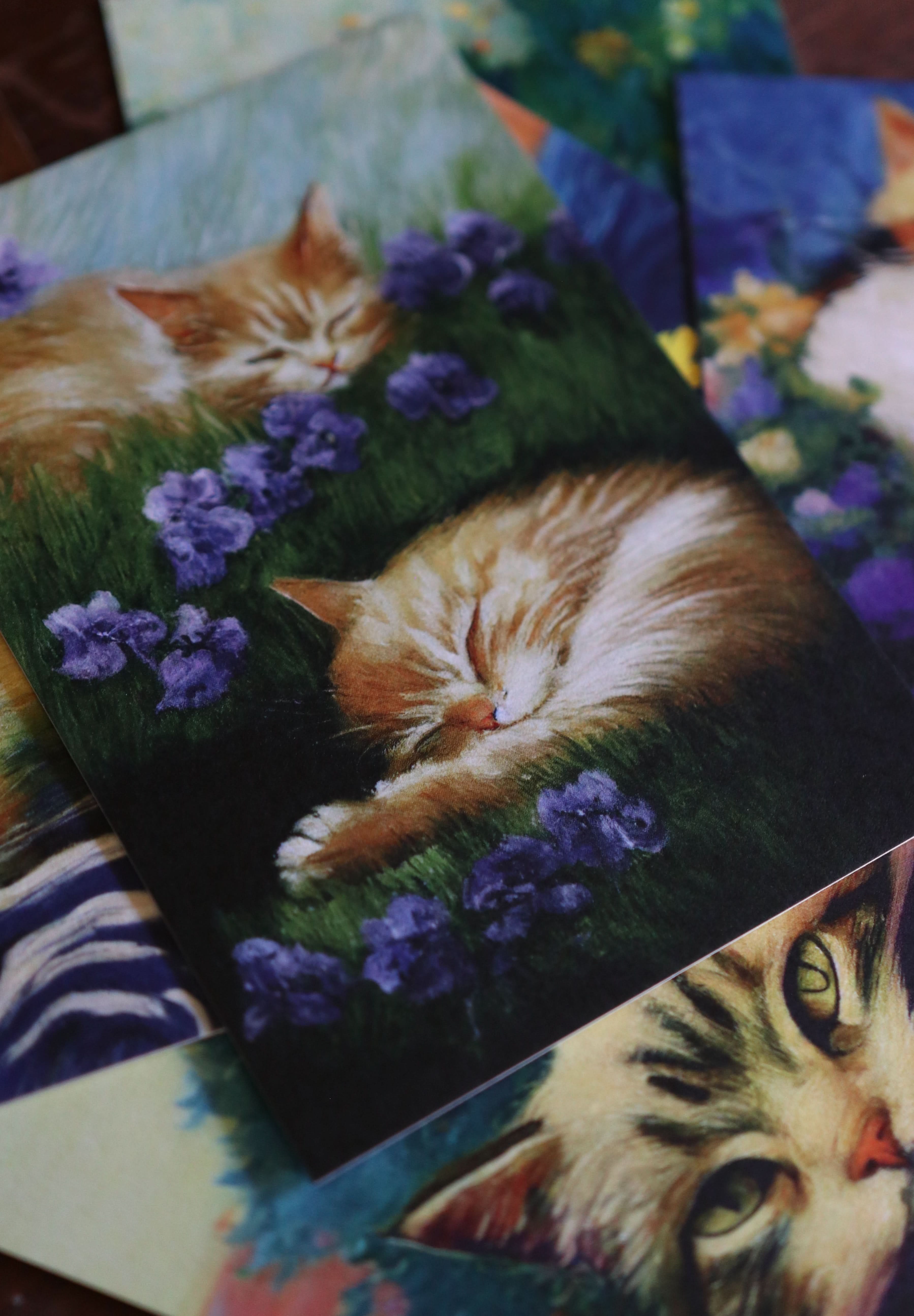 Image of Cats, Kitties, Meows - Notecard / Stationery / Art - 10 Count. - Novelbookstore.co