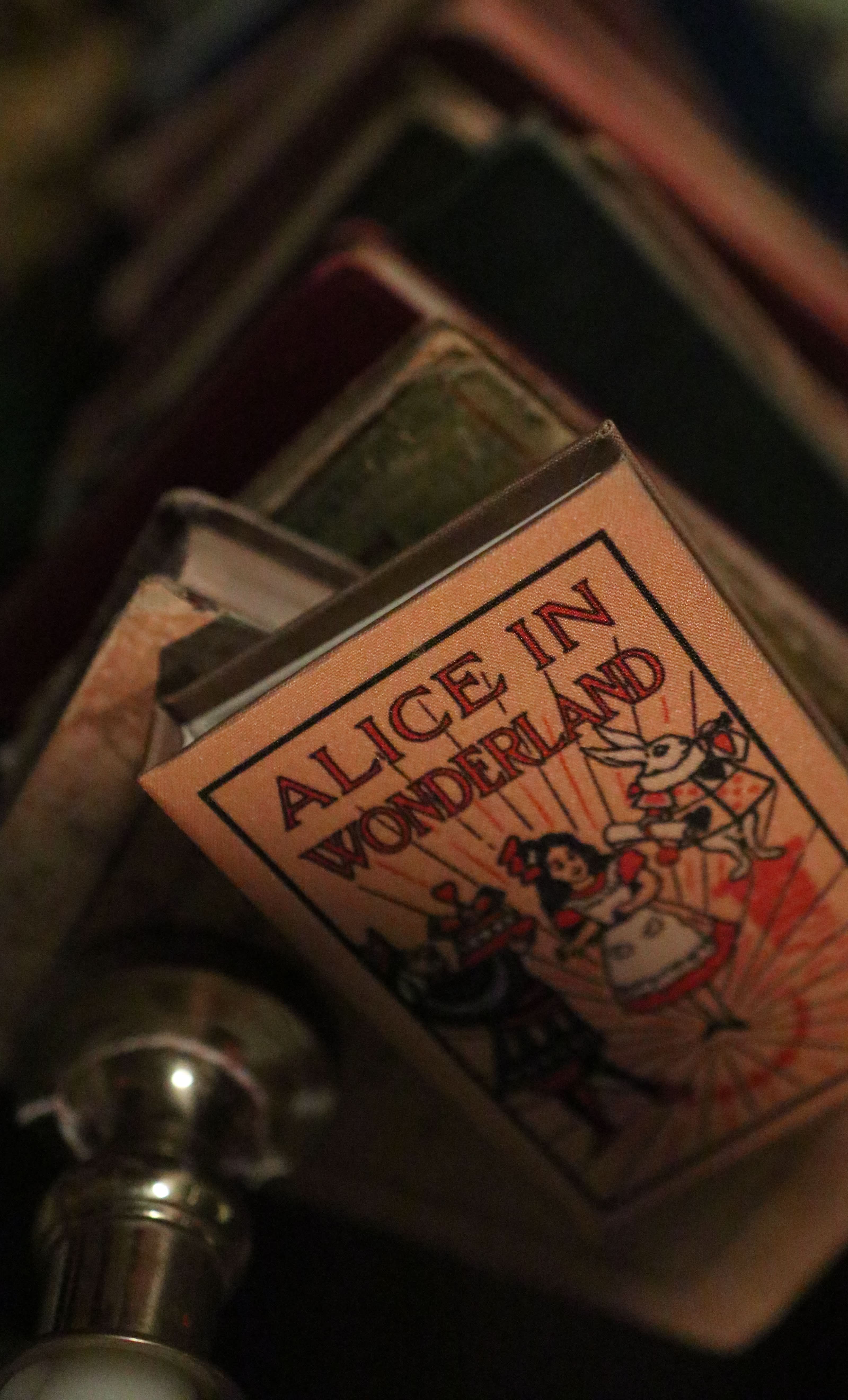 Image of Alice in Wonderland Lewis Carroll 1865 Book Wallet - Novelbookstore.co