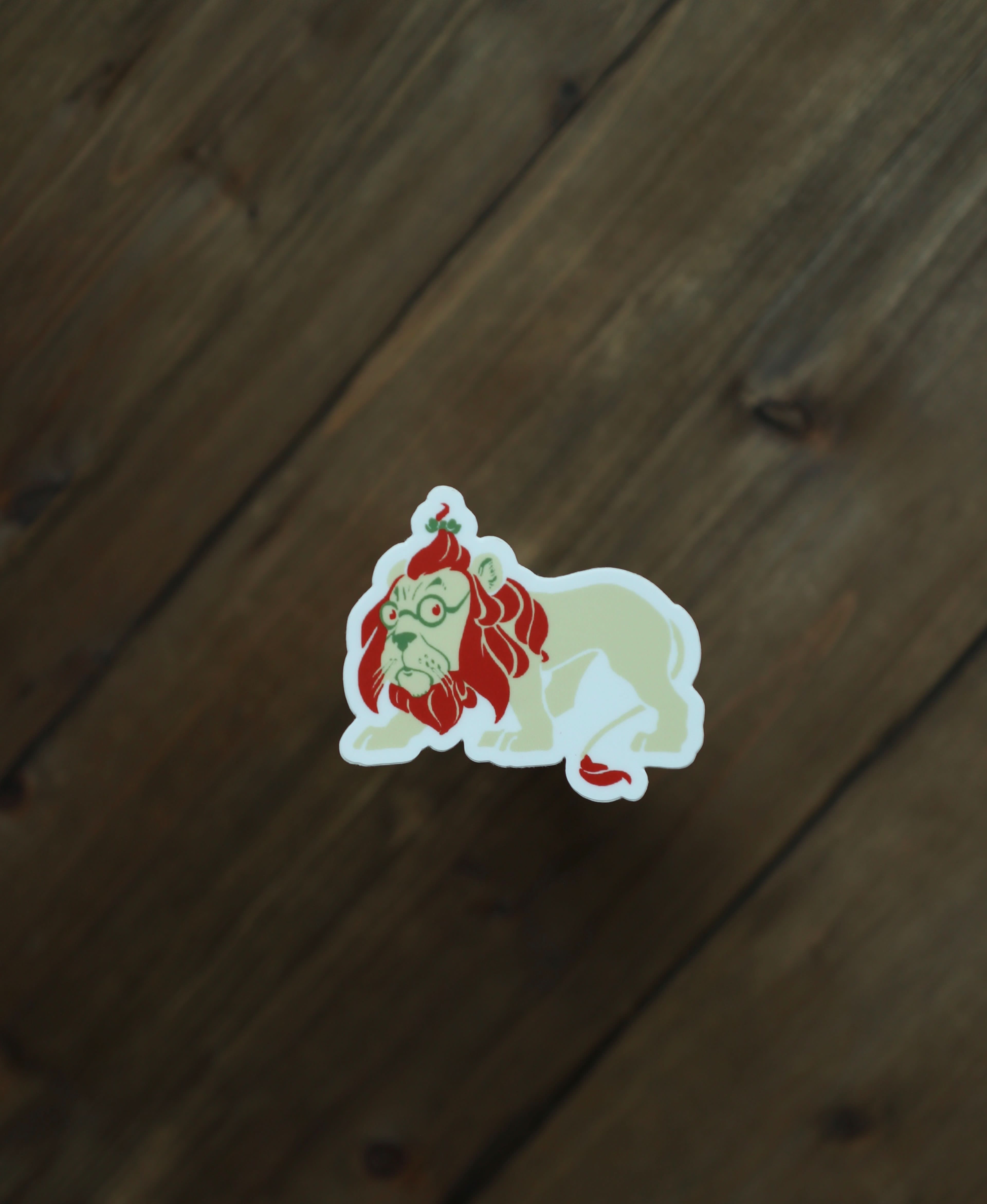 Image of Sticker - Cowardly Lion - Novelbookstore.co