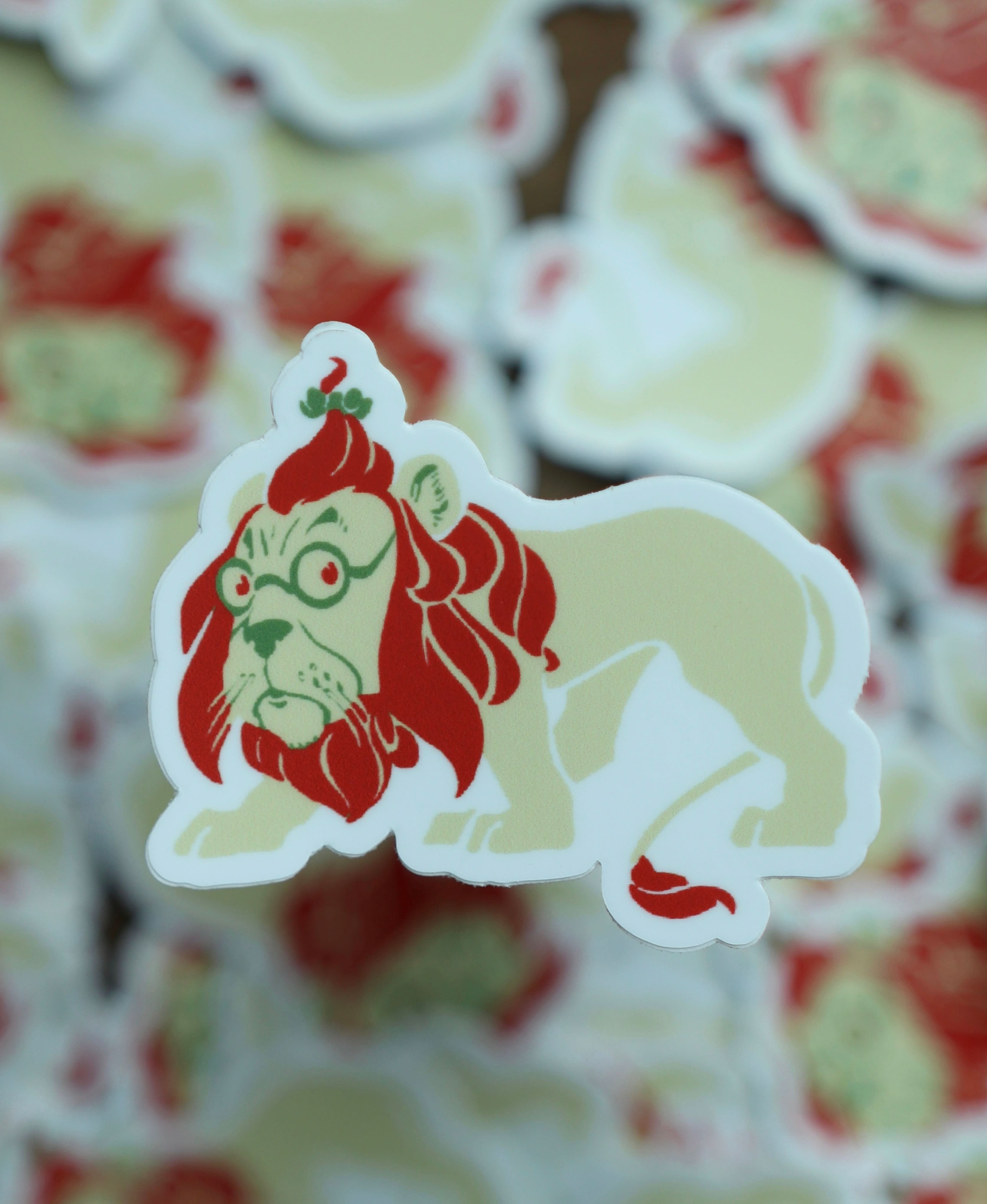 Image of Sticker - Cowardly Lion - Novelbookstore.co