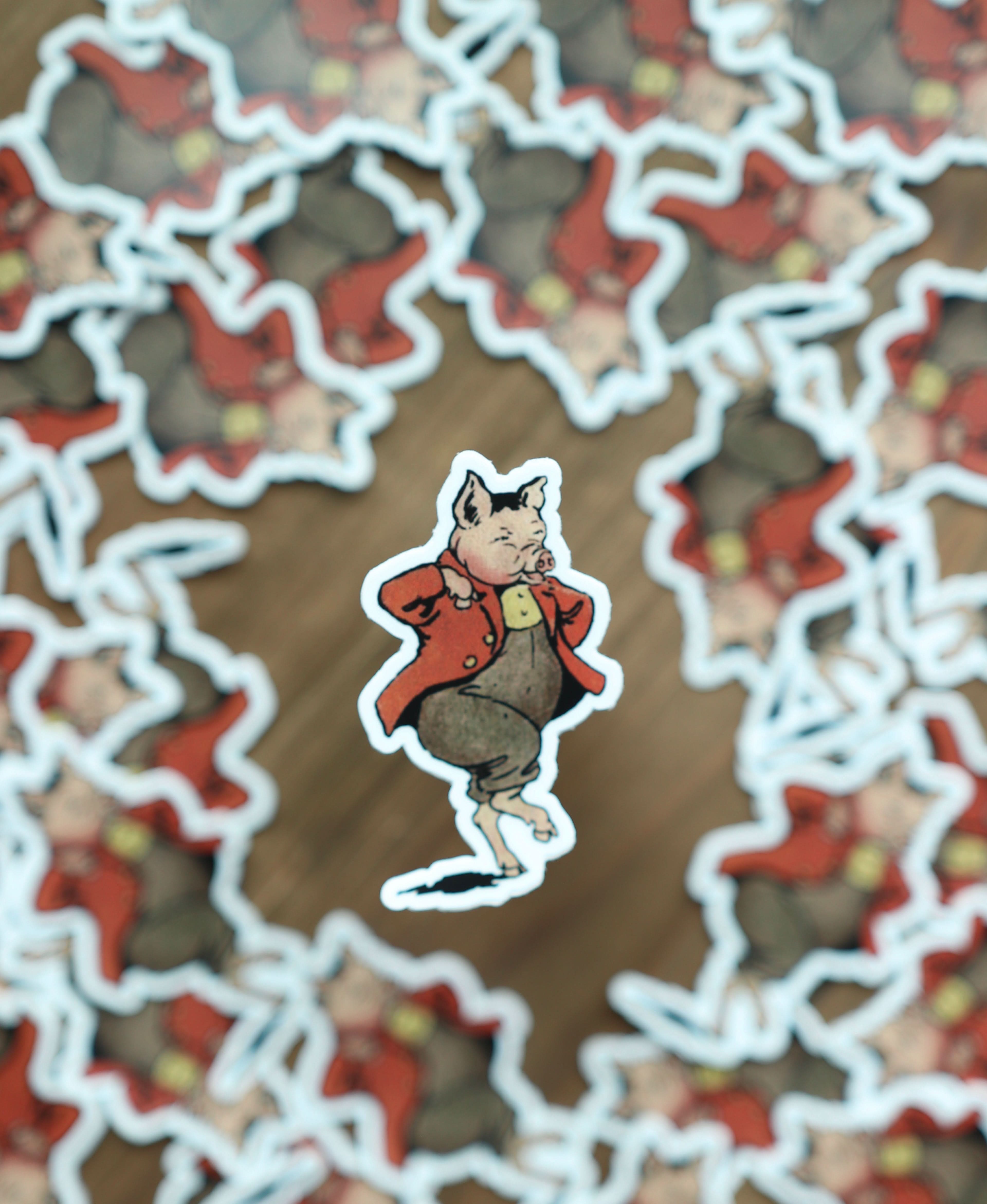 Image of Sticker - The Brick Pig - Novelbookstore.co