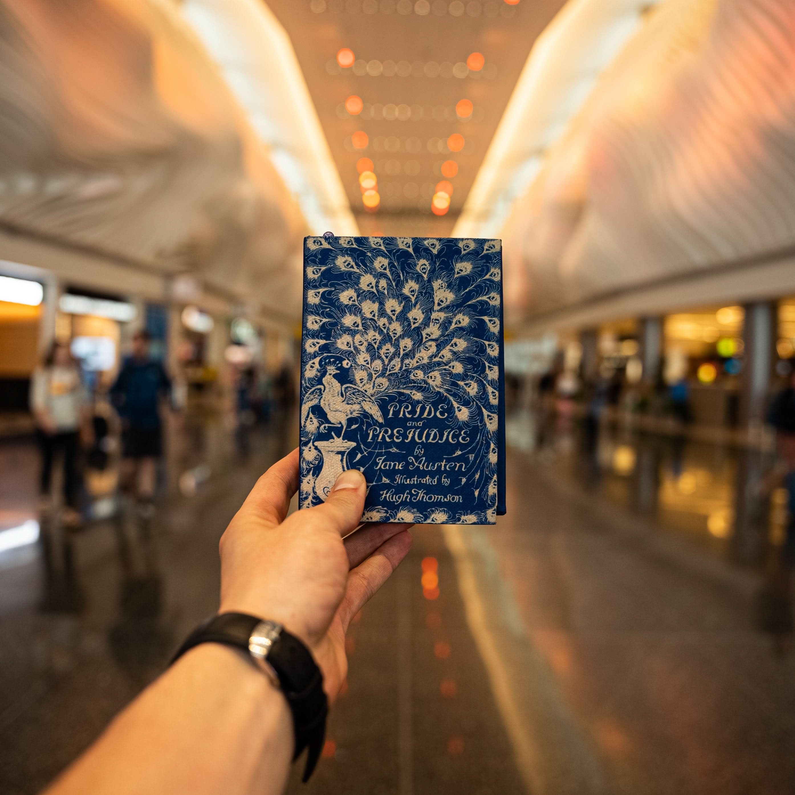 Image of 'Pride & Prejudice' (Peacock Edition) by Jane Austen 1813 Passport/Notebook Wallet - Novelbookstore.co